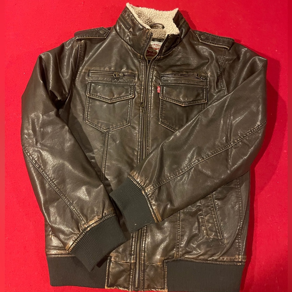 Levi's Men's Brown Leather Jacket